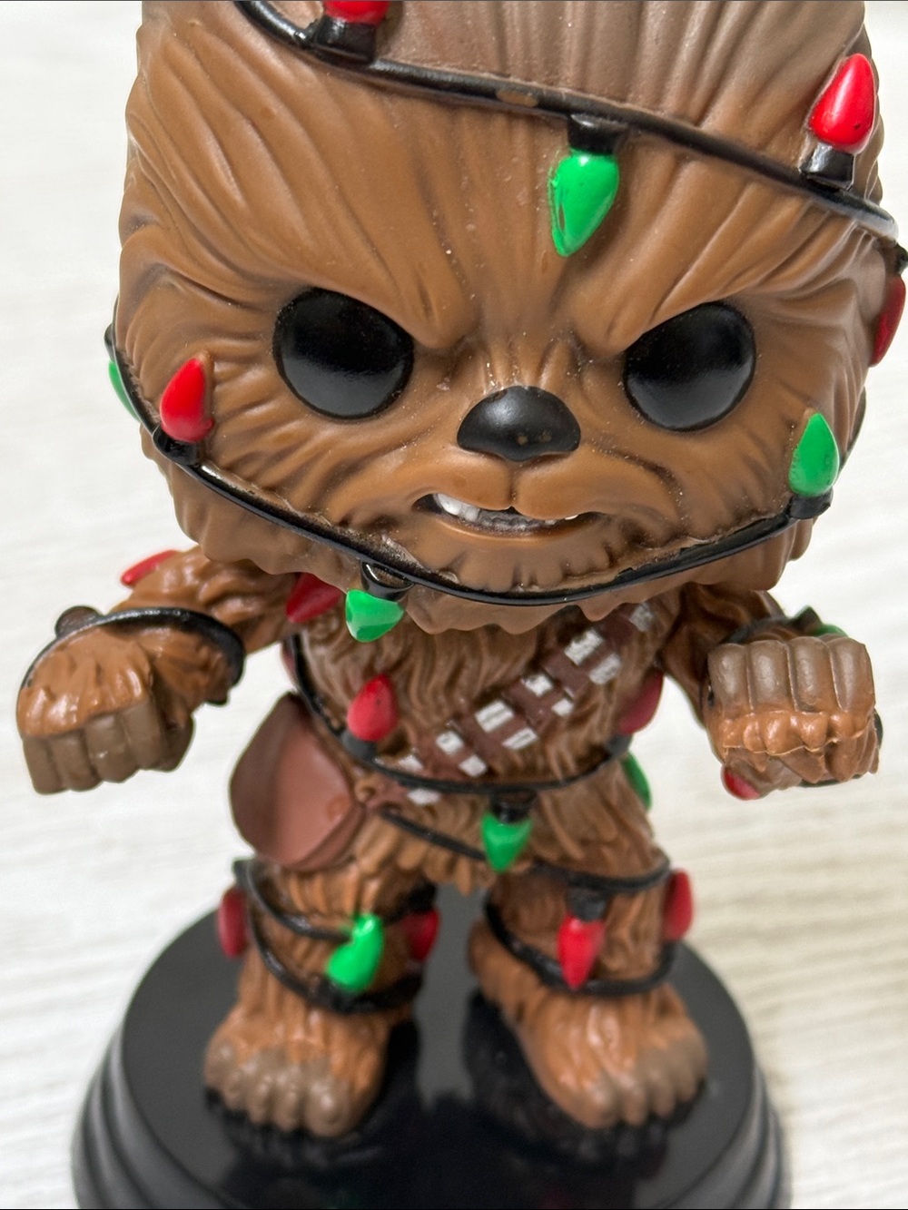 Funko POP! Bobble: Star Wars - Holiday Chewbacca with Red & Green Lights